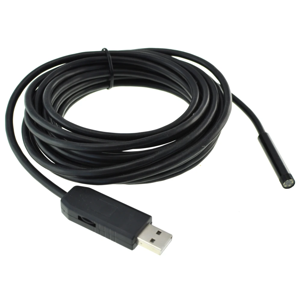 Cable flexible del endoscopio USB de 15 metros para inspección