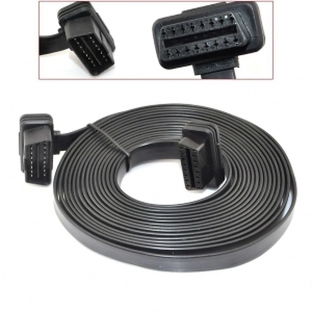 OBD2 5m male to female extension cable with 16-pin connector for diagnostics