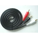 High Quality 3.5mm Jack to 2 RCA Cable 1.5m for audio connection