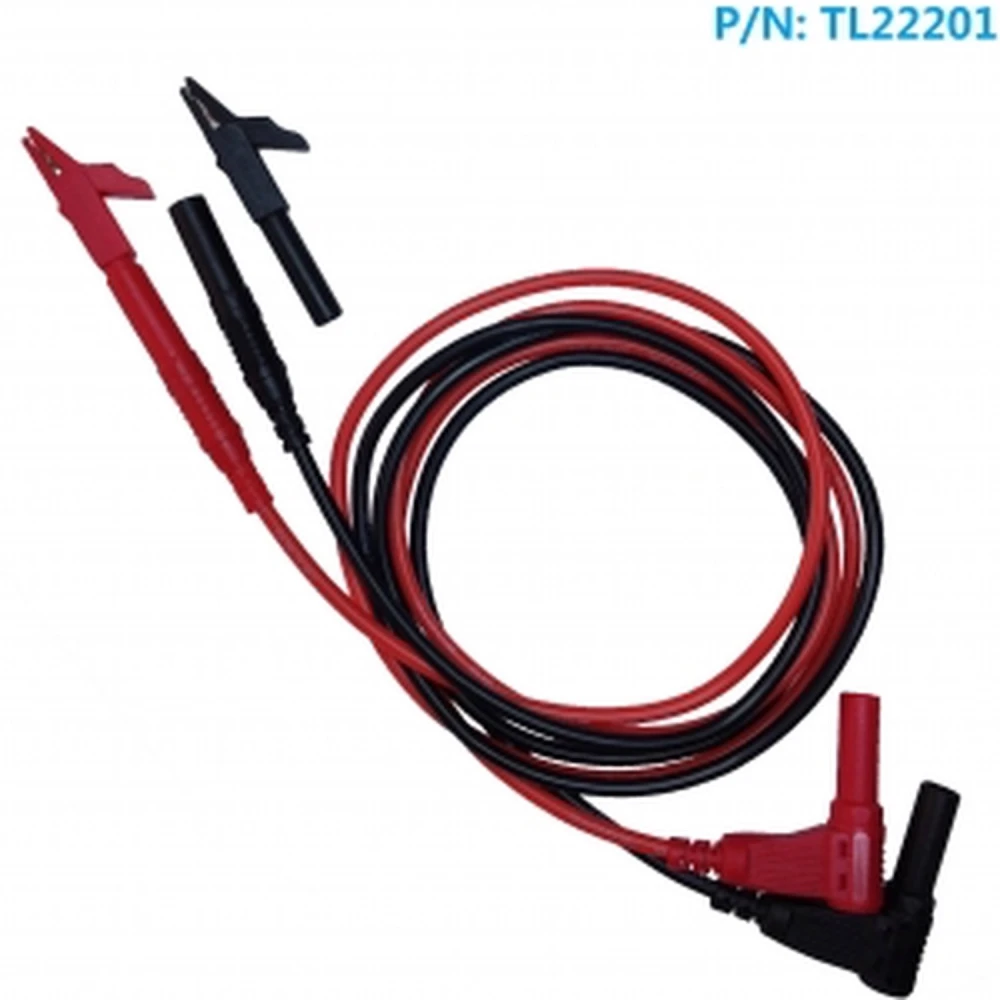 Amass TL22201 4mm banana plug crocodile clip cable red and black