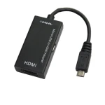 MHL microUSB to HDMI Cable for connecting a phone to TV with HD audio and video