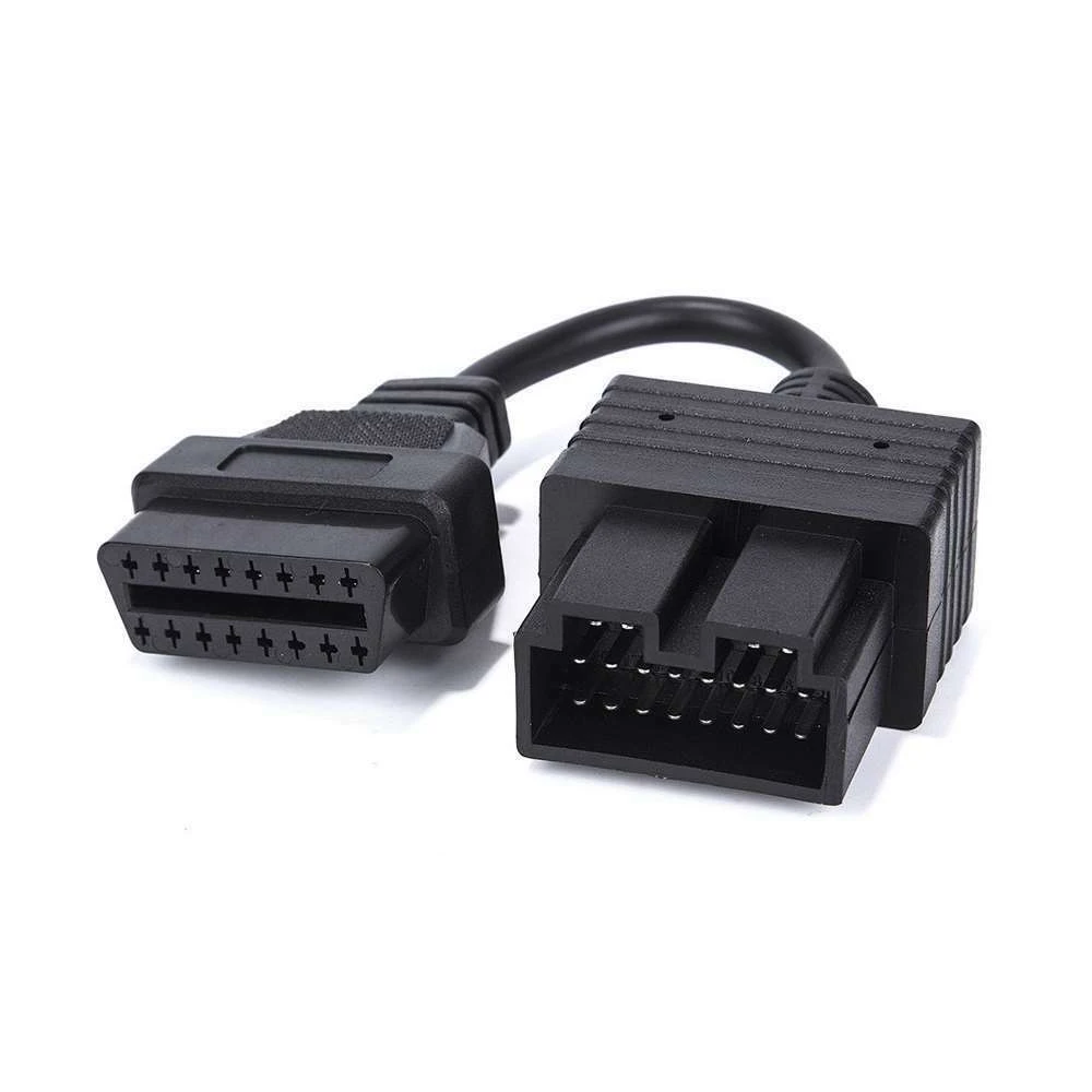 Kia OBD1 to OBD2 Cable: 20Pin to 16Pin Diagnostic Adapter compatible with KIA