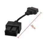Kia OBD1 to OBD2 Cable: 20Pin to 16Pin Diagnostic Adapter compatible with KIA