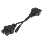 OBD1 to OBD2 Cable for Mitsubishi and Hyundai - 12Pin to 16Pin Diagnostic Adapter