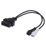 OBD2 2x2 to 16 Pin Cable Compatible with VW Audi Seat Skoda VAG Adapter