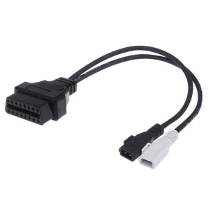 OBD2 2x2 to 16 Pin Cable Compatible with VW Audi Seat Skoda VAG Adapter