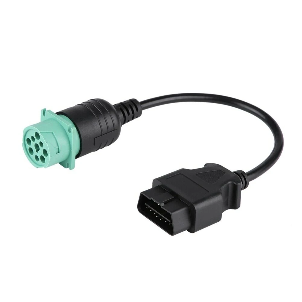 OBD2 9 Pin to 16 Pin Cable for Cummins Truck - Professional Diagnostic Adapter