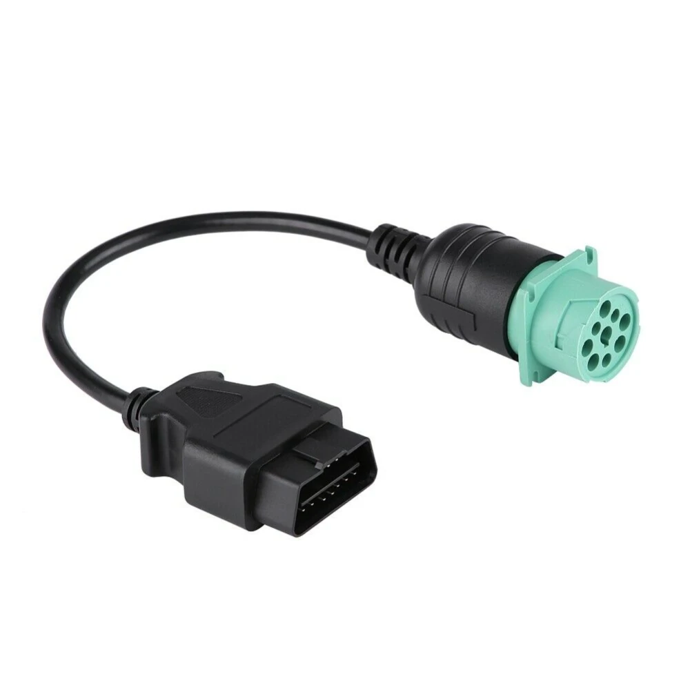 OBD2 9 Pin to 16 Pin Cable for Cummins Truck - Professional Diagnostic Adapter