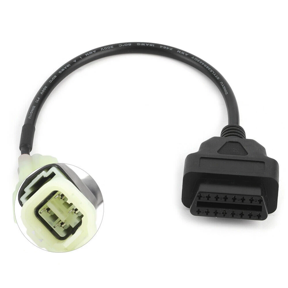 Honda Motorcycle OBD2 to 4 Pin Cable - High-Quality Diagnostic Adapter