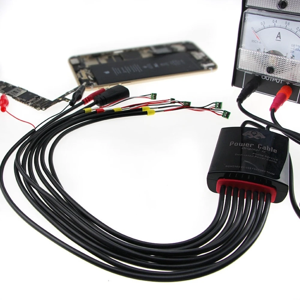 Special power cable with battery connectors for iPhone 7, 6S and Samsung