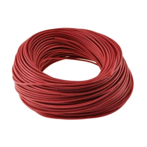 14AWG red silicone cable 200°C flexible up to 600V