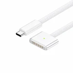 USB-C to MagSafe 3 140W Cable for MacBook Pro and Air - 2 m Braided, White