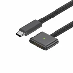 USB-C to MagSafe 3 140W Cable for MacBook Pro and Air - 2 m Braided, Space Grey