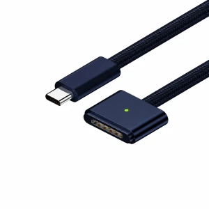 USB-C to MagSafe 3 140W Cable for MacBook Pro and Air - 2 m Braided, Midnight