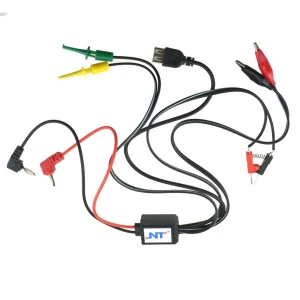 Excel adjustable power supply cables with USB, crocodile clips and clips