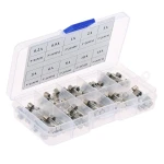 5x20 Fuse Assortment Box - 100 Fuses in 10 Values from 0.2A to 15A