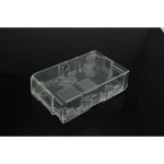 Transparent plastic case for Raspberry Pi compatible with Models A and B