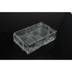 Transparent plastic case for Raspberry Pi compatible with Models A and B