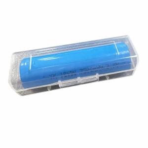 1× 18650 Battery Case Transparent Dustproof Plastic Individual Protection