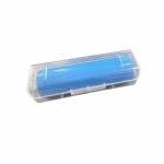 1× 18650 Battery Case Transparent Dustproof Plastic Individual Protection