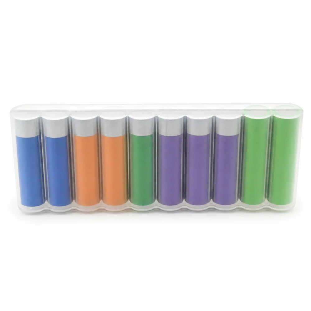 10× 18650 Battery Holder Case Transparent PP Plastic High Capacity