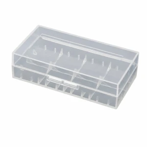 2× 20700 21700 Battery Holder Case Transparent Plastic Storage