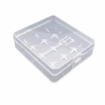 4× 18650 Battery Holder Case Transparent PP Plastic Storage Protection
