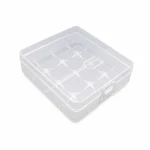 4× 18650 Battery Holder Case Transparent PP Plastic Storage Protection