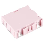 Cajita con tapa de apertura por resorte para componentes SMT y SMD