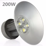 Campana Industrial Led 200w 6000k Luz Brillante PF 0,95 Potencia Real High Bay en detalle lateral