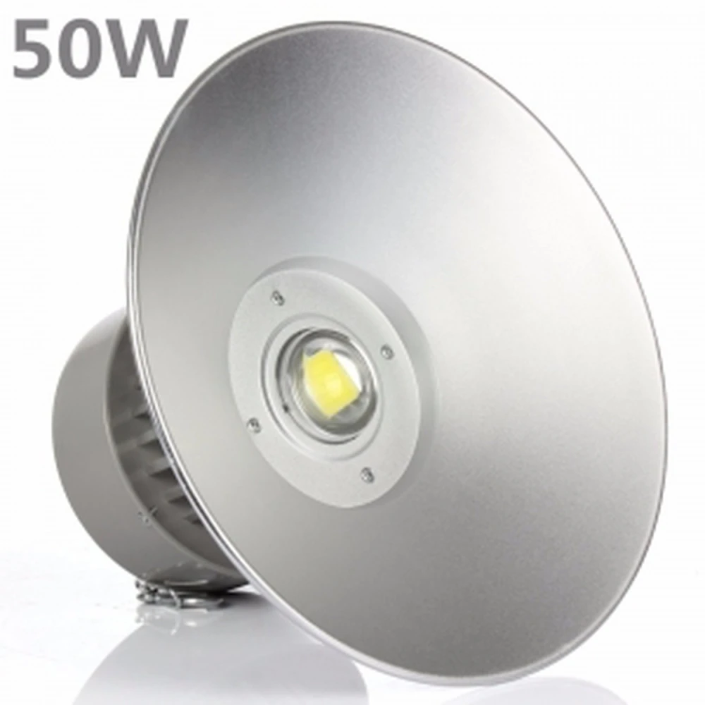 50W LED High Bay Light 6000K Bright Light PF 0.95 100% Real Power High Bay LED
