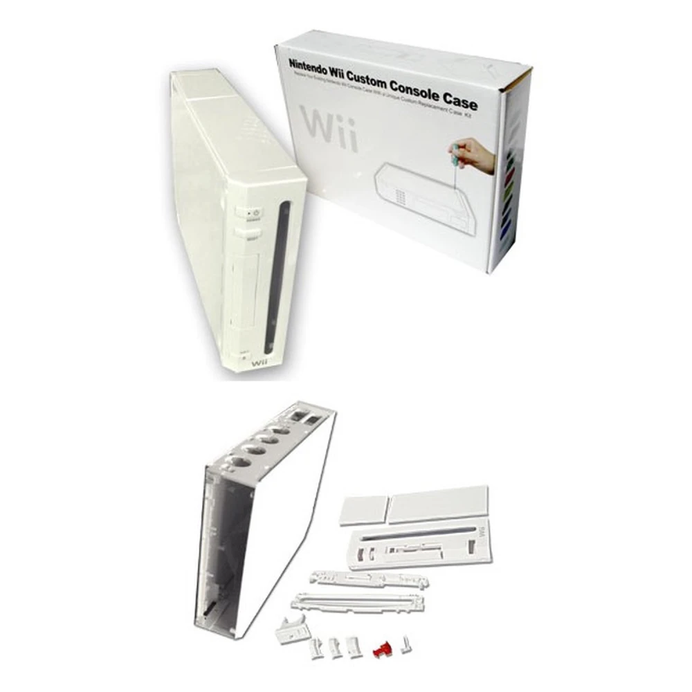 Nintendo Wii White Full Shell with Buttons and Screws for Repair