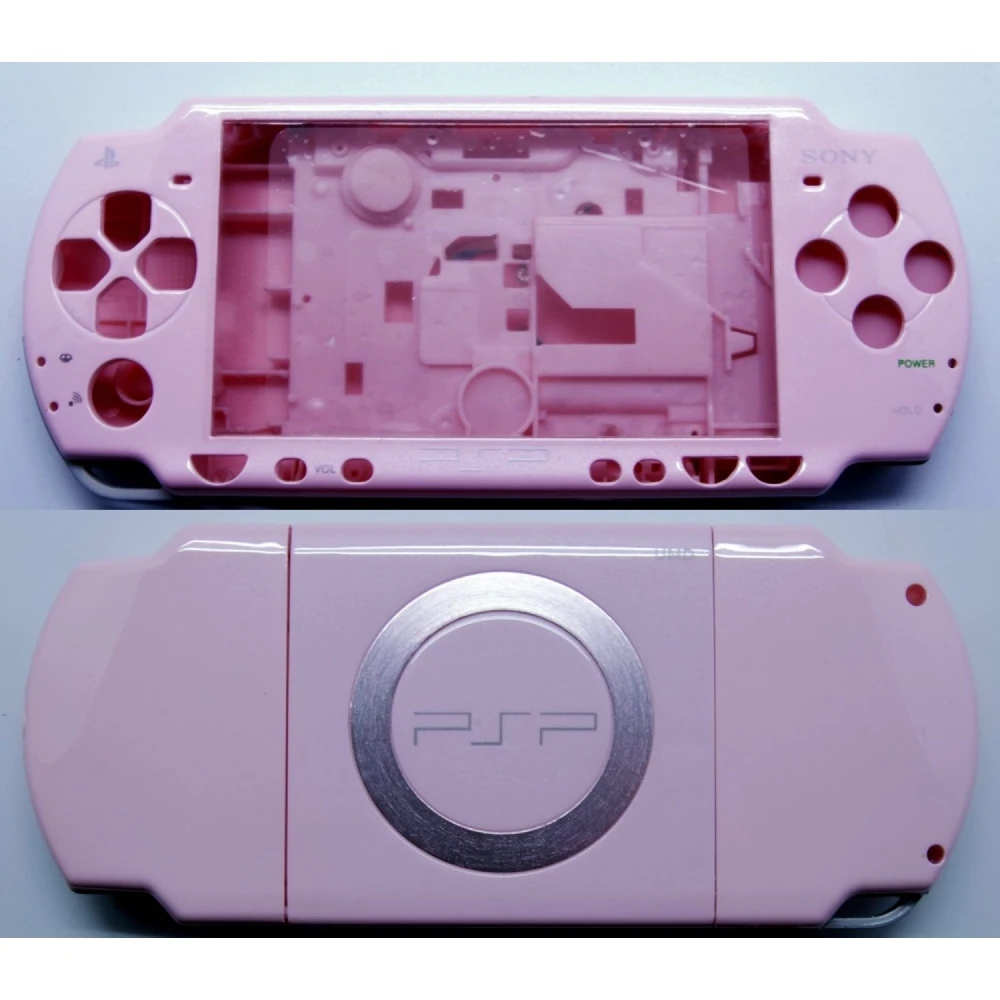 PSP 2000 Pink Full Shell with Buttons for PSP Slim