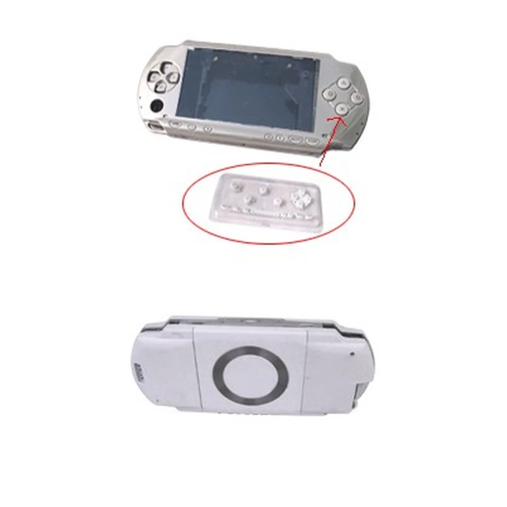 White PSP full shell with buttons for repair and customisation