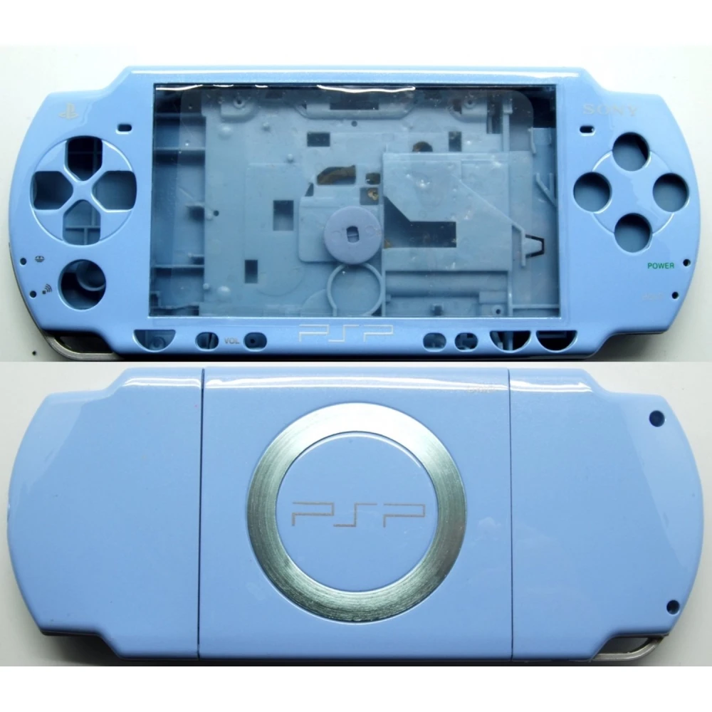 PSP2000 light blue full shell with buttons for repair