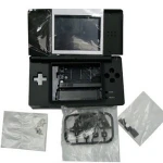 Black Nintendo DS Lite replacement shell for repair and modding