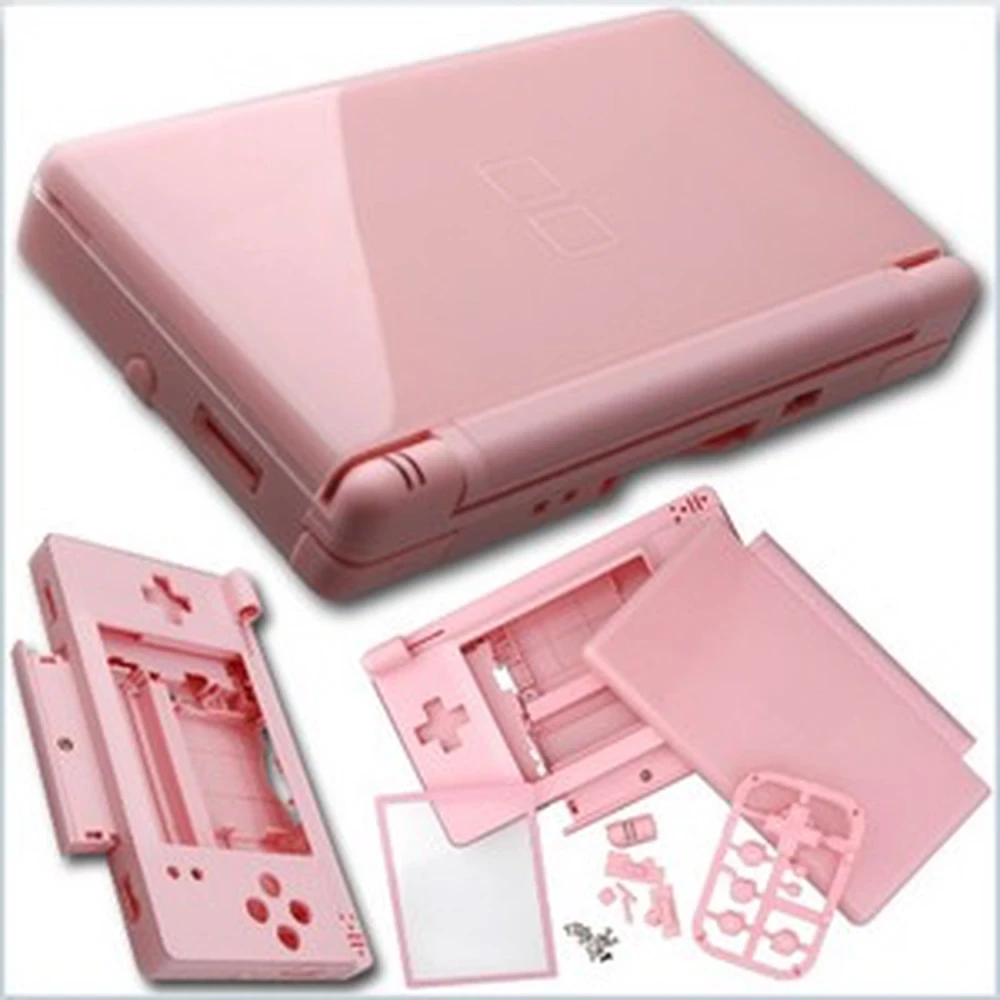 Pink Nintendo DS Lite replacement shell for full replacement and customisation