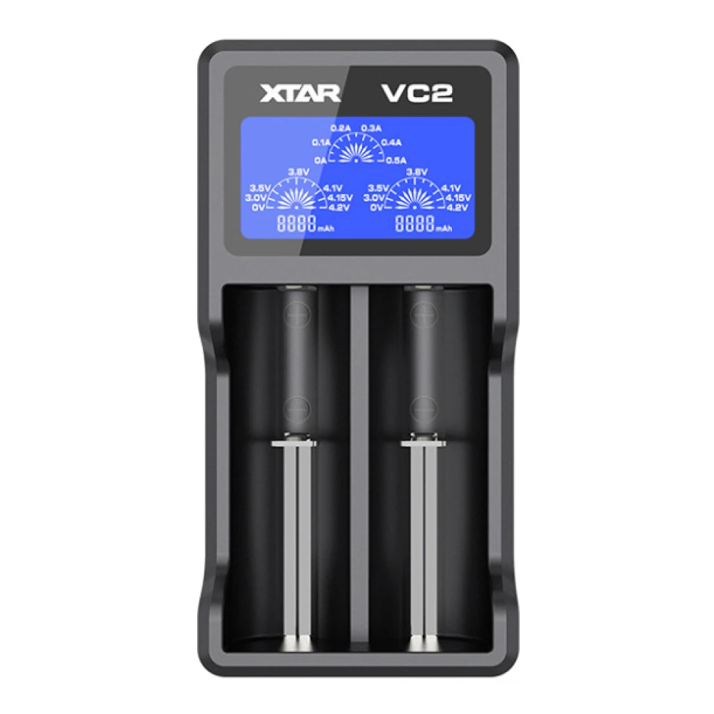 XTAR VC2 Universal Li-Ion Battery Charger with LCD