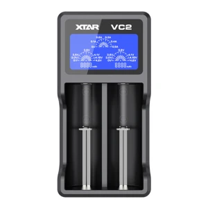 satkit XTAR VC2 Universal Li-Ion Battery Charger with LCD