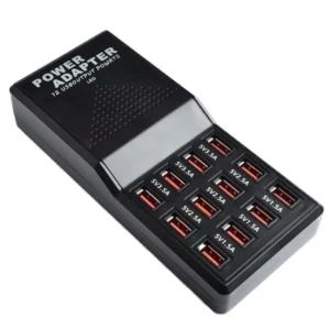 12-Port USB Charger 5V 30A - Fast Charging Station for Smartphones and Tablets