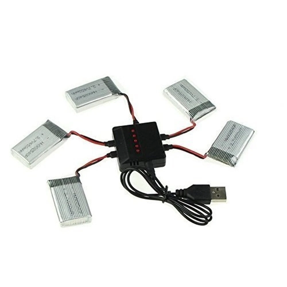 USB charger for 5 batteries at once for the Syma X5C quadcopter and compatible models
