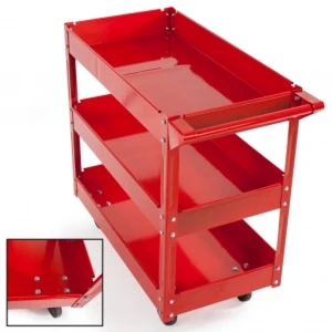 TSX TOOL TSX TOOL Professional 3-Tier Workshop Tool Trolley with Wheels