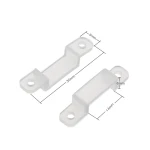 Transparent silicone fixing clip for 12V LED strips
