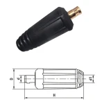 Mlink Male Air Connector 10-25 for Welding Cable 160-200A