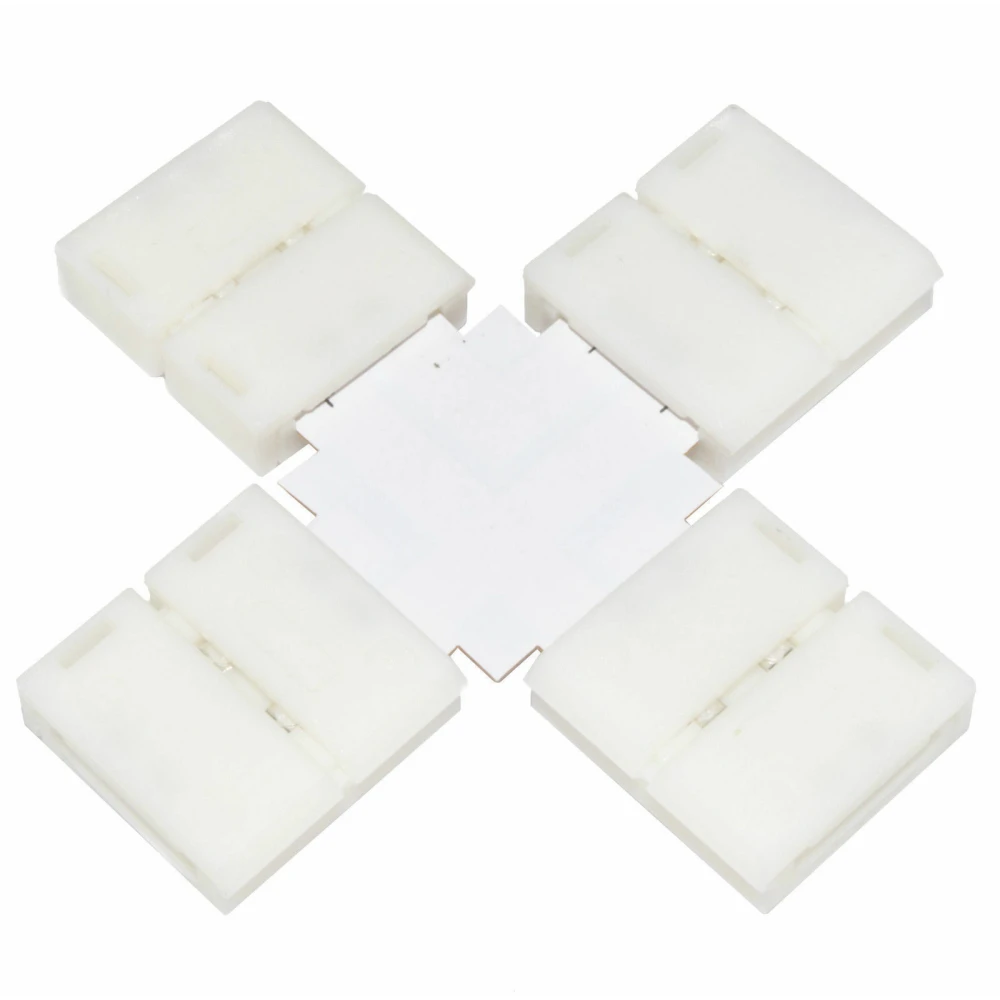 X-Shape LED Clip Connector 10mm 4Pin 5050 RGB for LED Strip