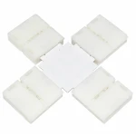 X-Shape LED Clip Connector 10mm 4Pin 5050 RGB for LED Strip