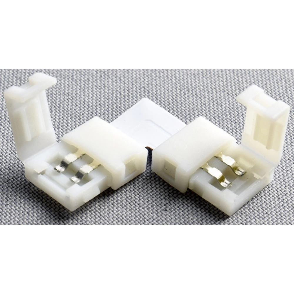L-Shaped LED Connector 2 Pin 10mm 5050 for LED Strips YourLed