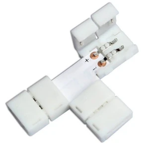 10mm T-Shaped LED Clip Connectors 2 Pin 5050/5630 RGB