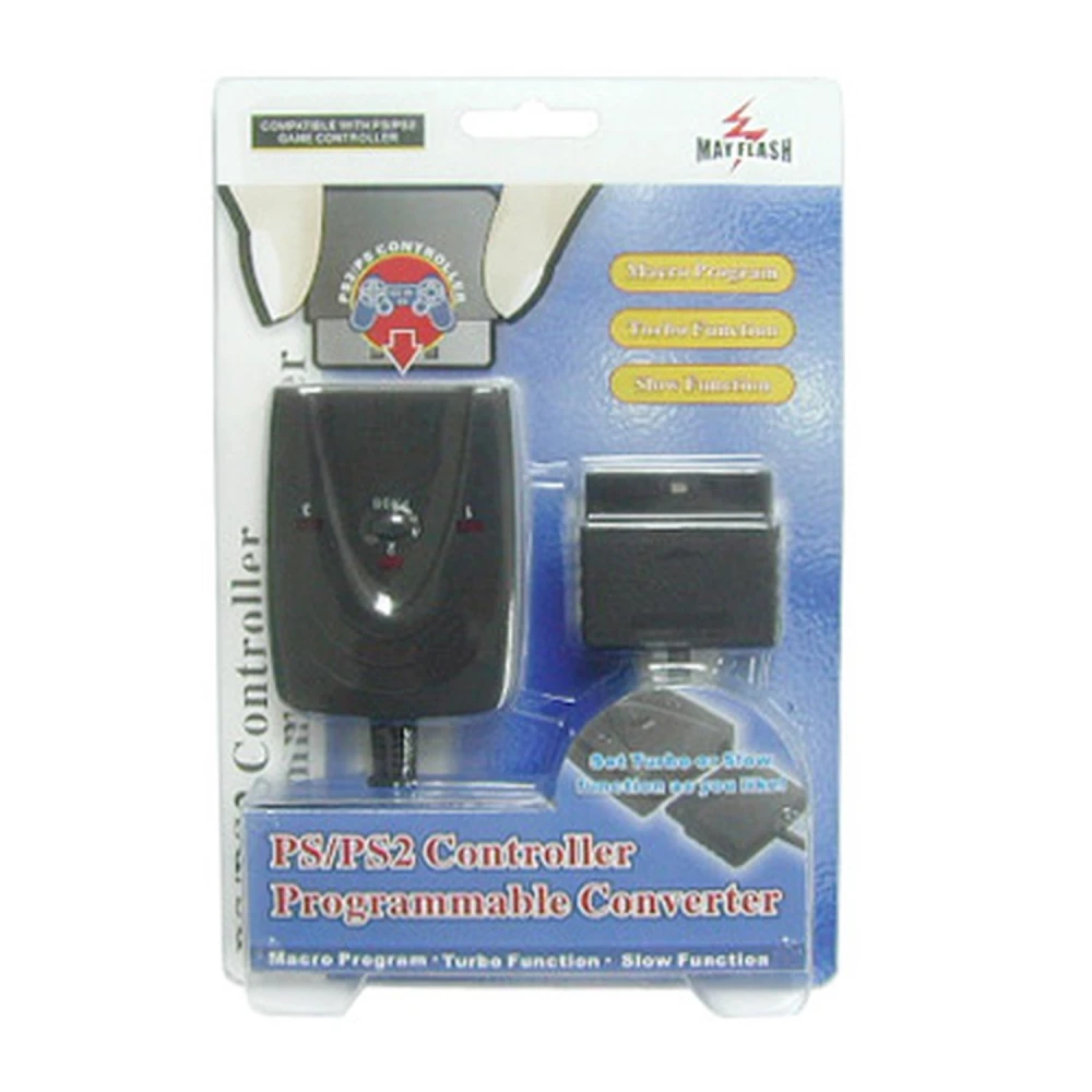 Vista detallada del conversor programador para mandos PS2 Mayflash