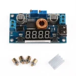 Adjustable DC-DC Converter 5A 1.25V-32V with Voltmeter and Ammeter satkit